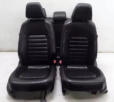 $599.99 • Buy 11-18 VW MK6 Jetta GLI Black Leatherette Red Stitched Heated Sport Seats OEM