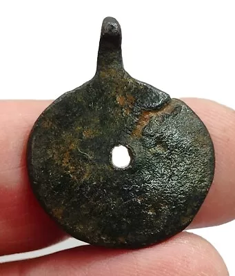 Medieval Bronze Harness Pendant.  Circa 13th Century AD (398) • £12