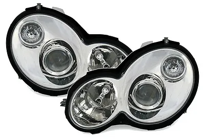 Clear Projector Headlights Mercedes W203 C Class Sportcoupe Coupe 10/00-04/2004 • $808.70