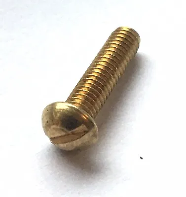 2BA Round Slot Brass Machine Screws 1/2  3/4  1  1.1/2   2  • £4.55