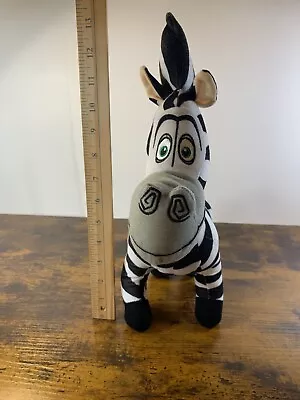 Madagascar Plush Toy Marty Zebra Dream Works 13 Inches Pre Owned Toy Factory • $5