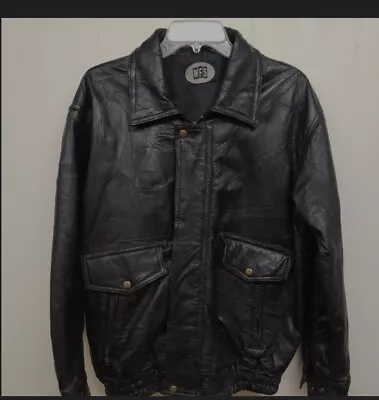 100% Genuine Leather Bomber Jacket NWOT SZ XL Men's Free Shipping  • $35