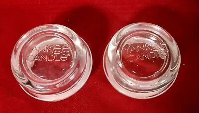 $9.99 • Buy Lot 2  Glass Yankee Candle  Jar Tops *covers Only * Fits 14.5 Oz & 22oz. Jars
