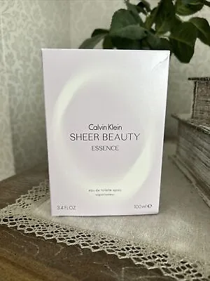 Calvin Klein Sheer Beauty Essence EDT 100ml New Sealed Floral Discontinued Rare • £95