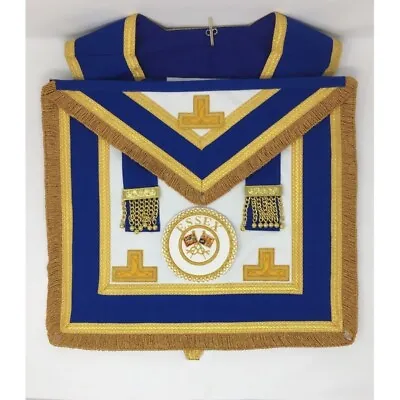 £72 • Buy Craft Provincial/metropolitan Full Dress Masonic Apron & Collar (finest Quality)