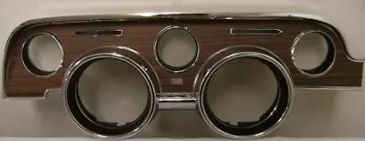 1968 68 Ford Mustang Instrument Bezel Deluxe Wood Woodgrain Finish W/o Emblem • $79.87