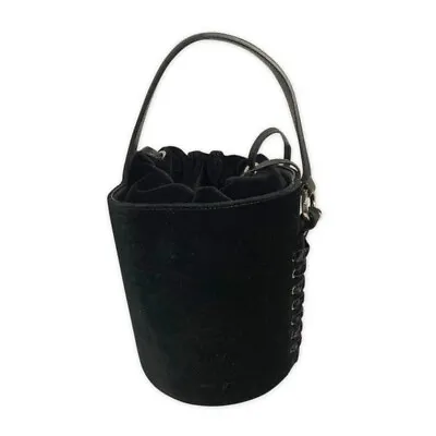 Meli Melo B6630 Black Velvet Bucket Bag Size 9x9x7 In  • $438.75