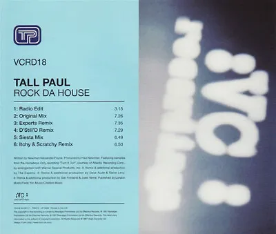 Tall Paul - Rock Da House (CD Single) • £11.49