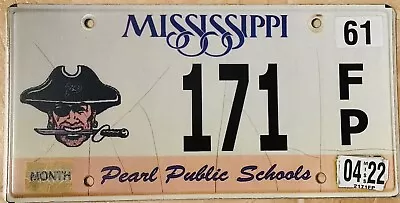 License Plate - Mississippi - Pearl Public Schools - Pirate With Eye Patch Sword • $18.99