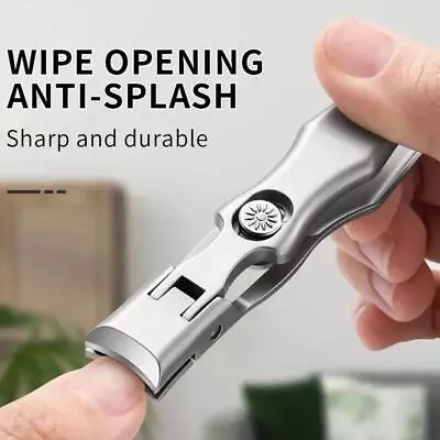 Ultra Sharp Nail Clippers Steel Wide Jaw Opening Anti Splash Portable US • $10.99