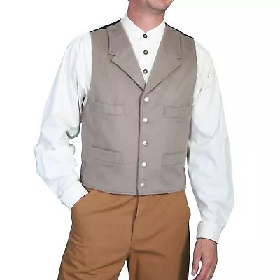 Scully® Men's Classic Wool Dove Beige Button Down Vest 520924-DOV • $29.97