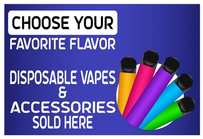 $11.07 • Buy 1 X VAPE SHOP WINDOW SIGN STICKER GRAPHIC DECAL ADVERT 009-4