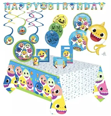 £4.75 • Buy Baby Shark Birthday Party Decorations & Baby Shark Tableware Party Decorations 