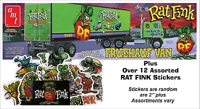 2022 AMT 1:25 RAT FINK FRUEHAUF VAN Trailer Hauler Model Kit & 12 STICKERS New • $25.01