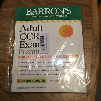 Barron's Test Prep Ser Adult CCRN Exam Premium: For The Latest Exam Blueprint • $17.50