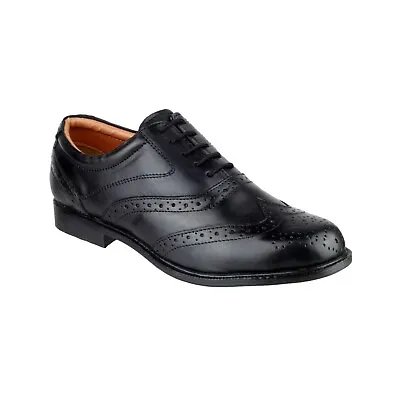 £34.09 • Buy Amblers Liverpool Oxford Brogue Shoes Black (Sizes 6-12)