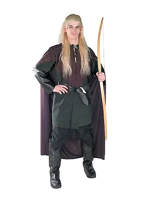 Legolas Costume Mens Lord Of The Rings Fancy Dress Outfit Adults Mythical Medium • £60.99