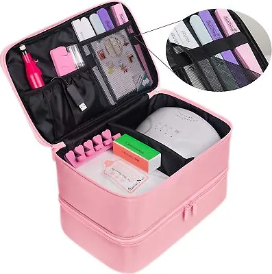 9 Choice Nail Polish Organizer Manicure Storage Carry Case Fit Nail Light Dryer  • $29.99