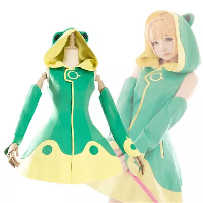 New Cardcaptor Sakura: Clear Card Sakura Kinomoto Frog Dress Cosplay Costume：456 • $63.99