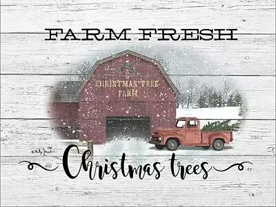 Farm Fresh Christmas Tree Art Print By Billy Jacobs 16 X 12 • $14.95