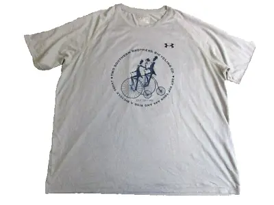 Under Armour Shirt Adult 3XL XXXL Two Southern Brothers Bicycling Biking Mens • $28.49