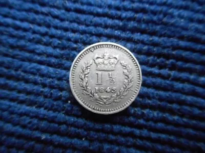 1843 Victoria Three Half Pence Coin COLLECTABLE GRADE • £9.99