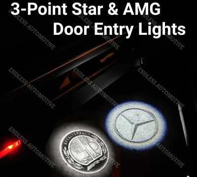 ⭐Mercedes-Benz AMG Step Puddle Door Light Affalterbach CLA E S C CLS GLC SLK GL • $33