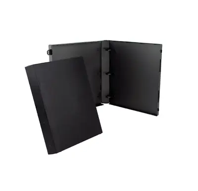 UniKeep 3 Ring Binder - Black  - 1.5 Inch Spine - W/ Clear Overlay - Box Of 15 • $130.99