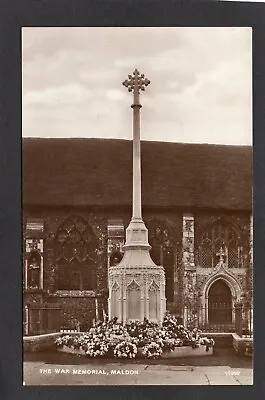 £6.99 • Buy Postcard Maldon Nr Chelmsford Essex View Of The War Memorial Floral Tributes RP