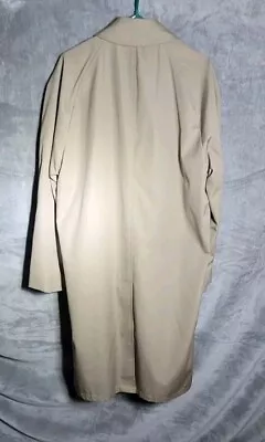 Men’s London Fog Tan Trench Coat Lined 38  • $38