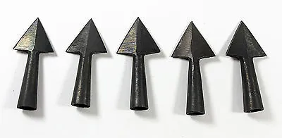 5 Anglo Saxon Iron Medieval Triangle Arrowhead Set -- Archery/bow/hunting/arrow • $24.95