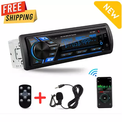 Single Din Car Radio Stereo Bluetooth Head Unit MP3 Player In-dash USB/TF/FM/AUX • $37.99