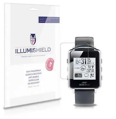 ILLumiShield HD Screen Protector W Anti-Bubble/Print 3x For MetaWatch Frame • $7.65