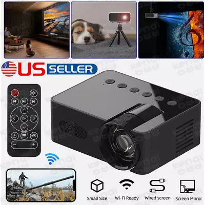 Mini Projector LED HD 1080P Home Cinema Set Portable Home Theater Projector LCD • $32.68