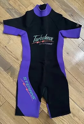 Stearns Turbulence Mens Wetsuit Shorty Medium Black Purple • $23.95