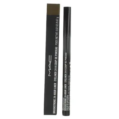 £17 • Buy MAC Eyeliner Pen Brushstroke 24-Hour Eye Liner Brushbrown Waterproof - NEW