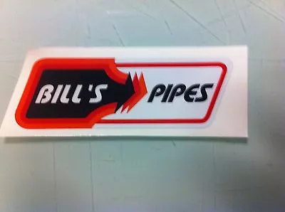 Bill's Pipes Red Vintage Reproduction Decal ATC TRX LT 250R 250 350X CR KX RM • $6.96
