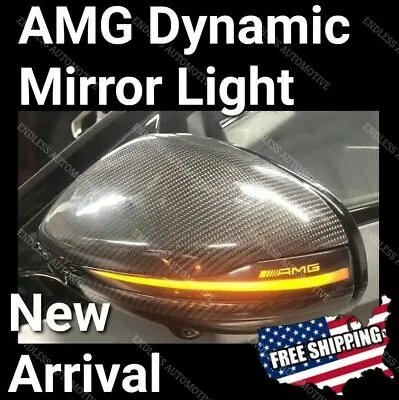 🔥 Mercedes AMG Side Mirror Dynamic Turn Signal Light C E S Class C63 E63S GT53 • $24