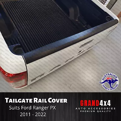 Tailgate Cover Cap Trim Rail Guard Matte Black For Ford Ranger PX 2011 - 2022 • $82