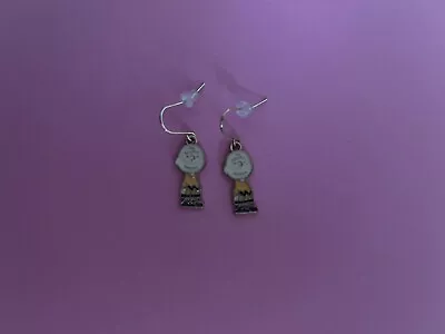 Peanuts Smiling Charlie Brown Cartoon Character Drop Earrings On French Wires • $6.49