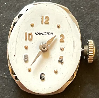 Vintage Hamilton Cal 757 Women's Watch Movement Running Ticks 22j USA • $17.95