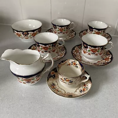 Collingwood Fine Bone China Gold Rim Floral Tea Set X 4 Tea Cups & Saucers Etc • £25