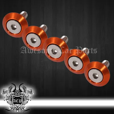 M6 Engine Bay Fender Washer Bolt Screw Hex Nut Dress Up Kit Flush Mount Orange • $8.99