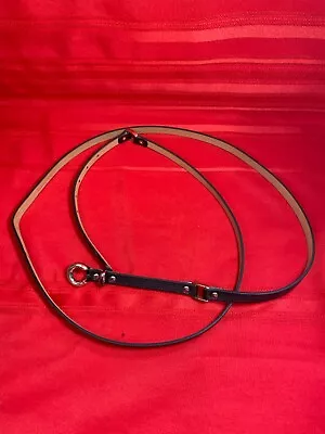 £31.47 • Buy Giorgio Armani Women's Leather Belt Black Silver Buckle Sz 10/ Large Double Wrap