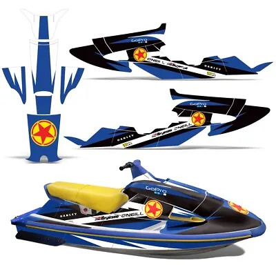 Decal Graphic Kit Fits Yamaha Jet Ski Wrap Jetski Wave 700/1100 Raider 94-96 RS • $249.95