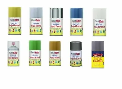 PlastiKote Fast Dry Enamel Aerosol Spray Paint Many Colours To Choose From • £5.99