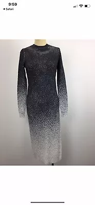 $90 • Buy Scanlan Theodore Black And White Crepe Knit Dress