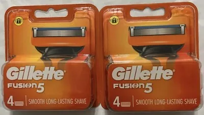 Gillette Fusion5 Pack Of 8 Replacement Blades Orange New Freeship • $31.95