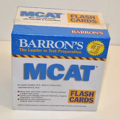 Barron's MCAT Flash Cards 1st Edition NEW SEALED • $19