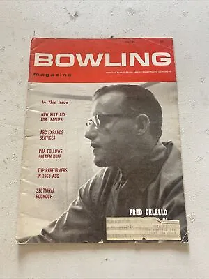 Bowling Magazine July 1963 Fred Delello • $19.99